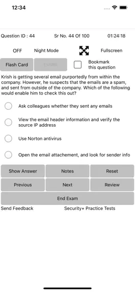 Game screenshot Exam Sim For Security Plus apk