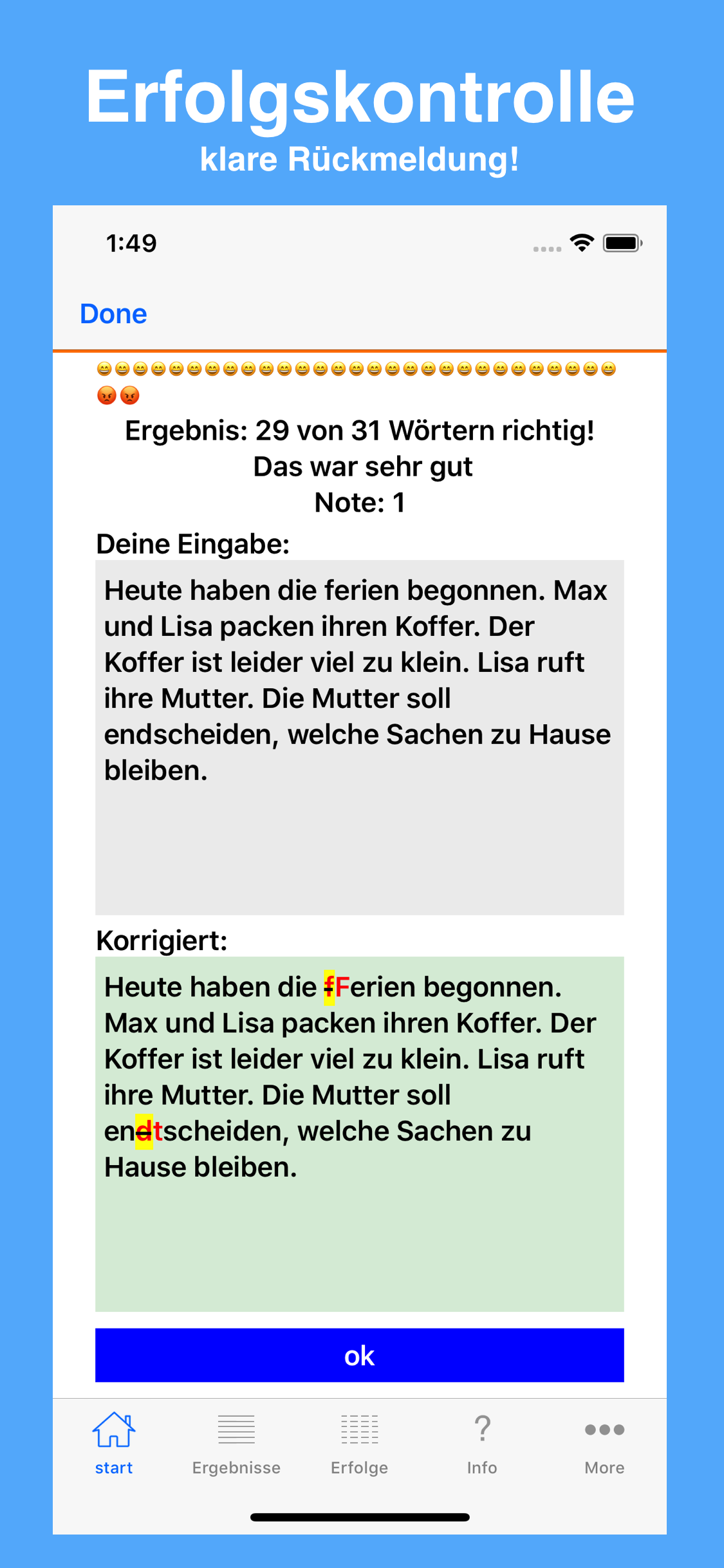 Diktat Trainer screenshot 3