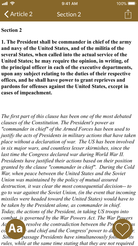 #2. Constitution of the U.S.A. (iOS) By: Historycentral.com