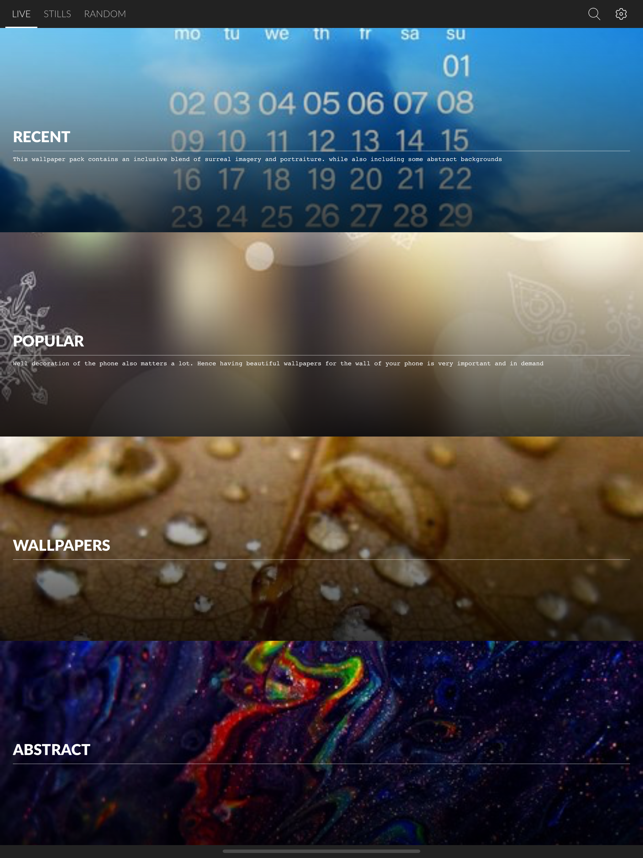 ‎PhotoX Pro Top Live Wallpapers Screenshot