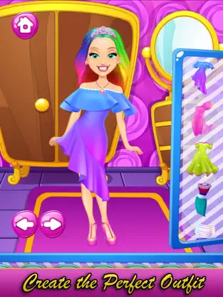 Screenshot 1 Rainbow Princess Hair Salon iphone