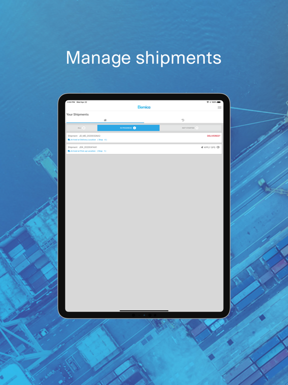 Elemica ePOD iPad screenshot 1 - Business app