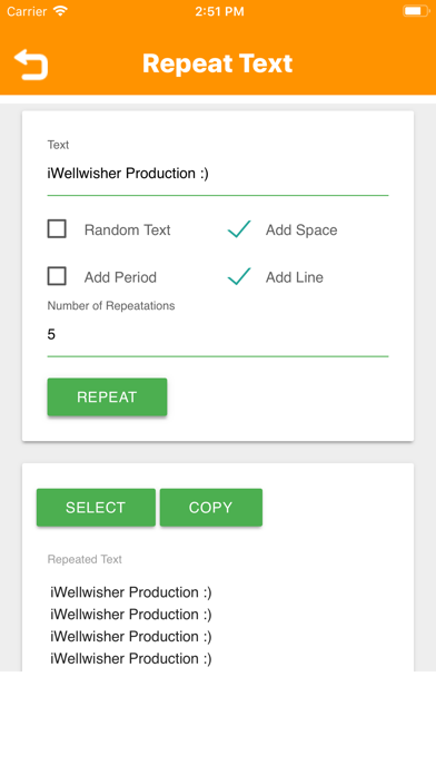 Repeat Text screenshot 2