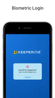 keeperchat encrypted messenger iphone screenshot 1