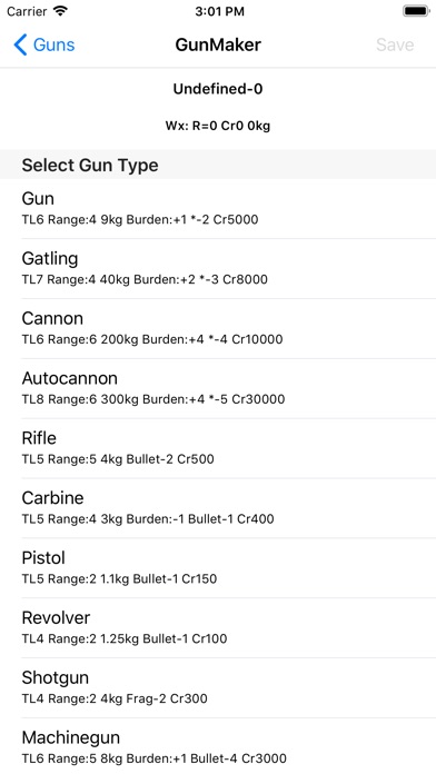 Screenshot of GunMaker T5