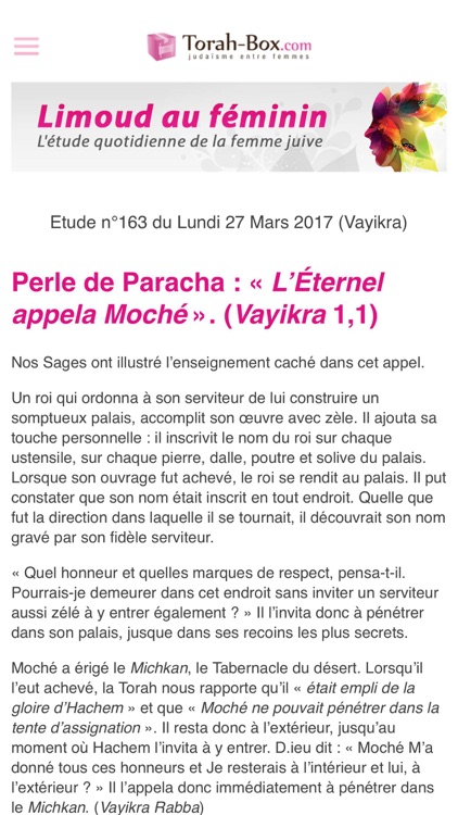 Torah-Box entre Femmes