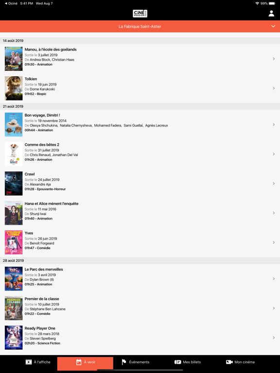 Ciné-Passion iPad screenshot 4 - Entertainment app