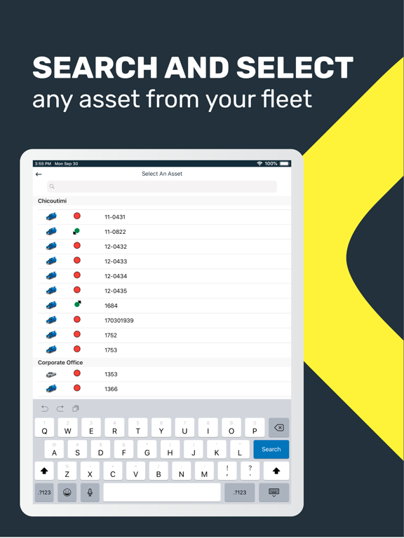 AutoConnect Fleet iPad screenshot 5 - Business app