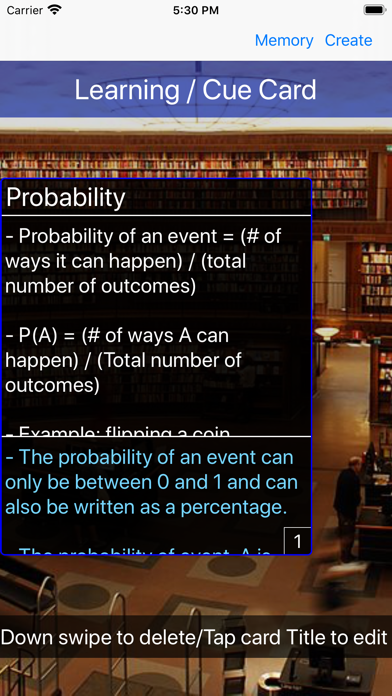 Screenshot #2 pour Learning and Cue Card