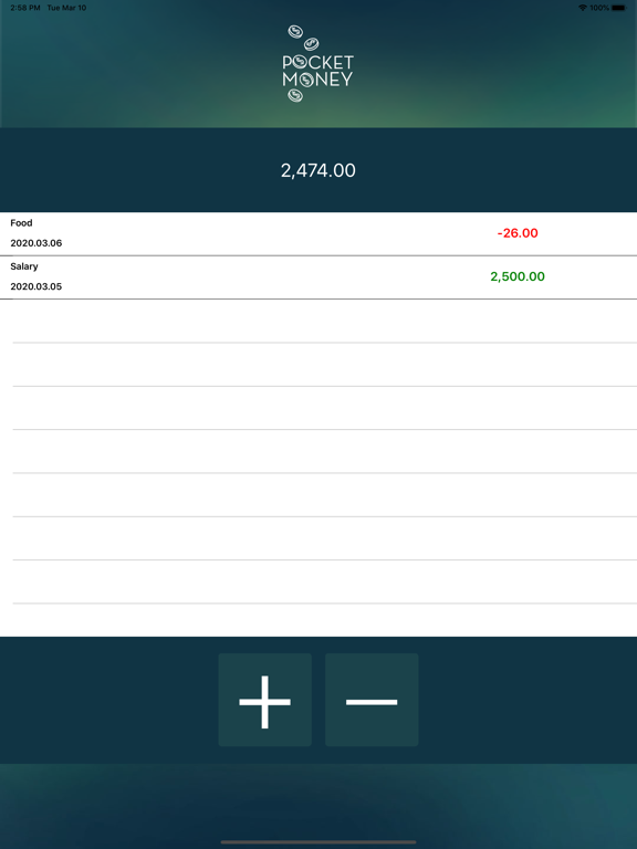Screenshot #4 pour Pocket Money Simple