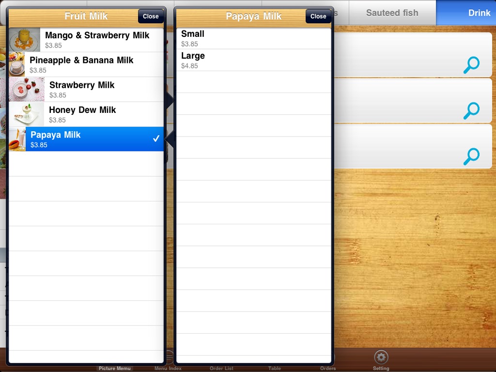 Gelong POS iPad Version screenshot 2