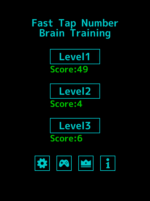 Fast Tap Number Brain Training