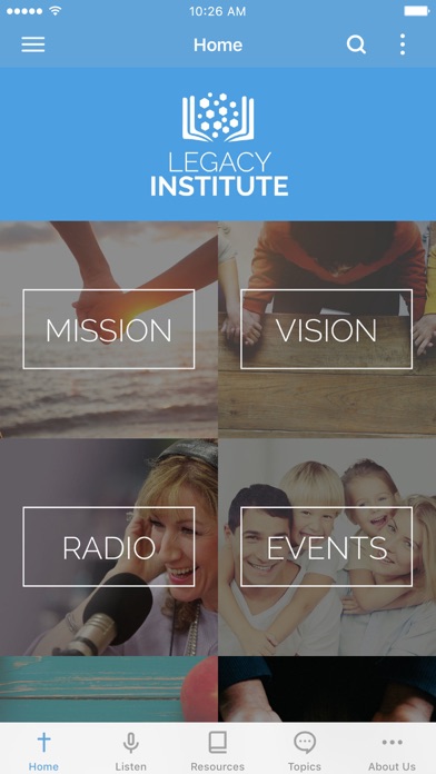 The Legacy Institute App Screenshot