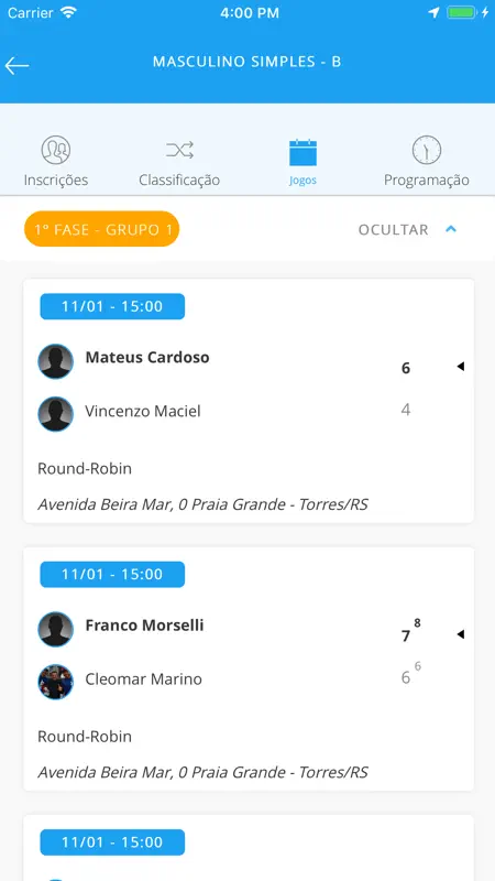 Tênis Integrado screenshot 5 of 7