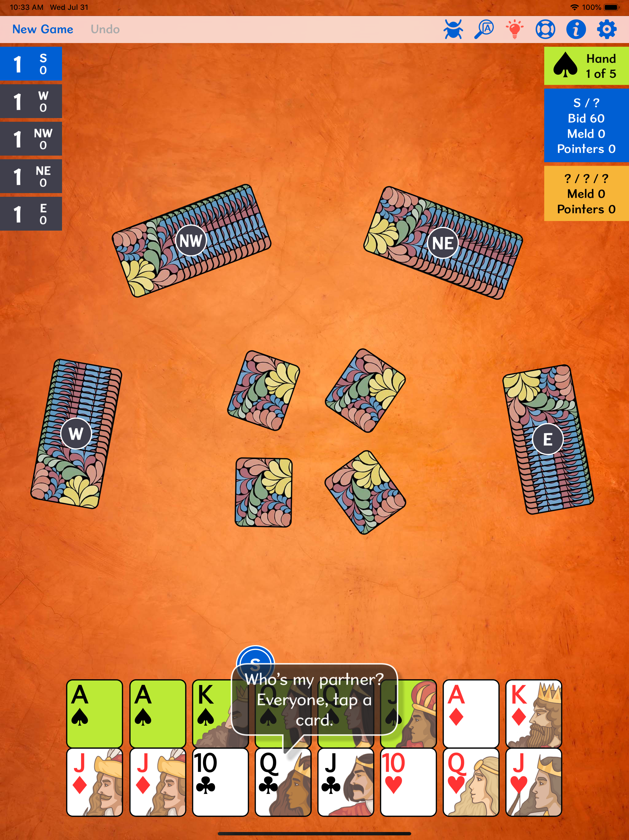5-Handed Pinochle+ screenshot 11