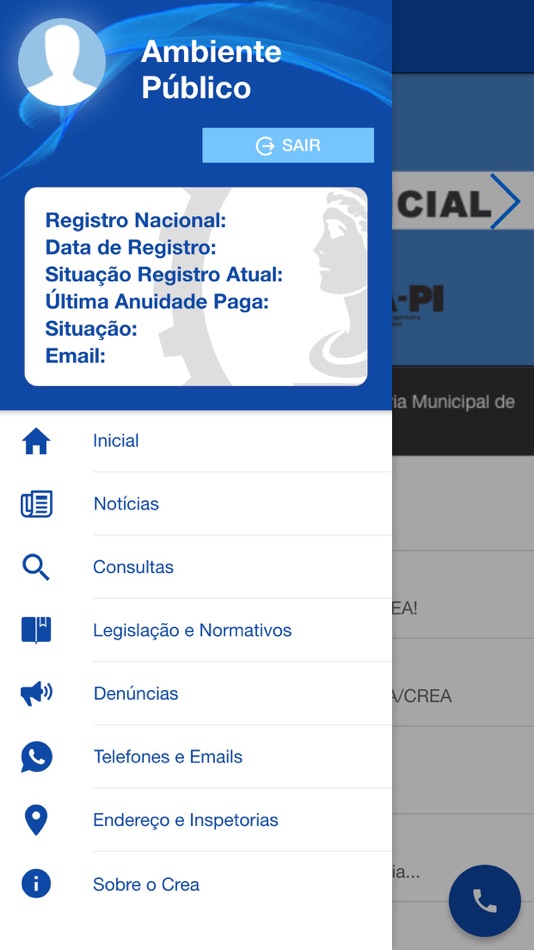 #3. CREA-PI (iOS) 由: CONSELHO REGIONAL DE ENGENHARIA E AGRONOMIA DA BAHIA