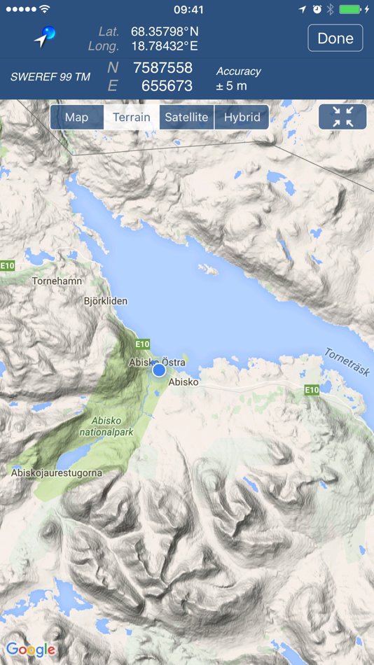 #3. Swedish Coordinates (iOS) Podle: Viatact AB