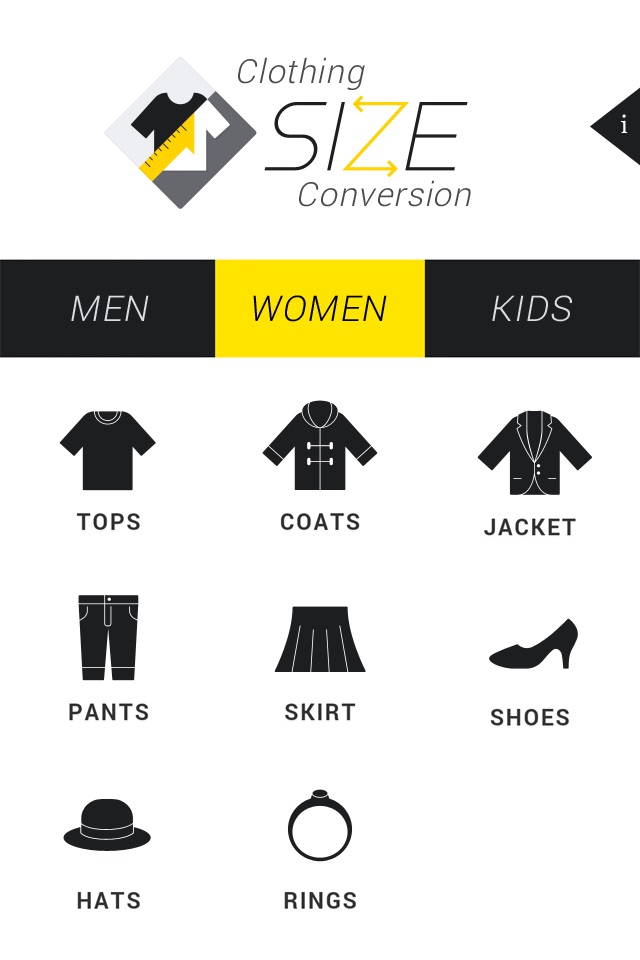 Clothing-SizeConversion screenshot 2