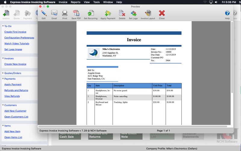 How to cancel & delete express invoice invoicing 2