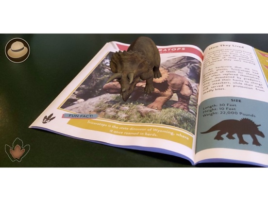 AR Living World of Dinosaurs iPad screenshot 4 - Education app