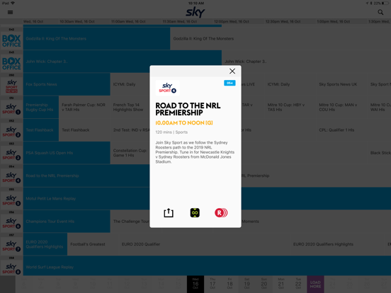 SKY TV GUIDE iPad app afbeelding 3