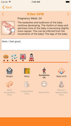 WomanLog Pregnancy Calendar screenshot 2