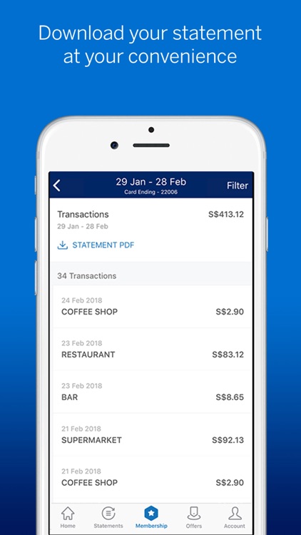 Amex Singapore screenshot-3