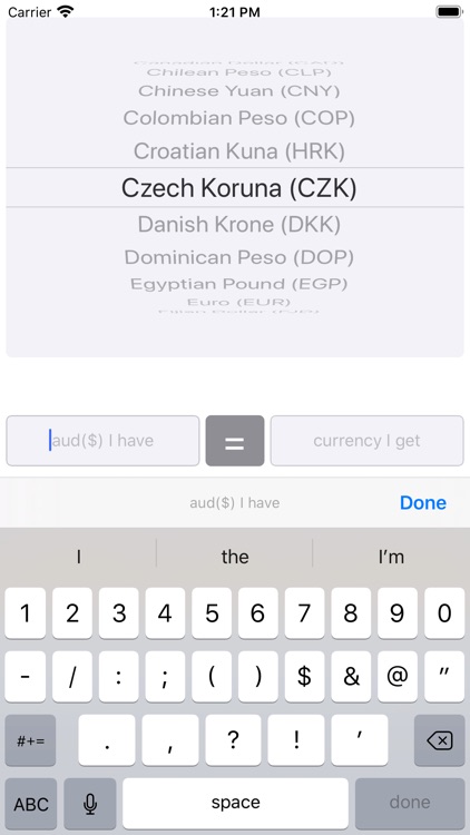 AUD $ Currency Converter