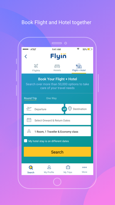 Flyin.com - طيران و فنادق Screenshot