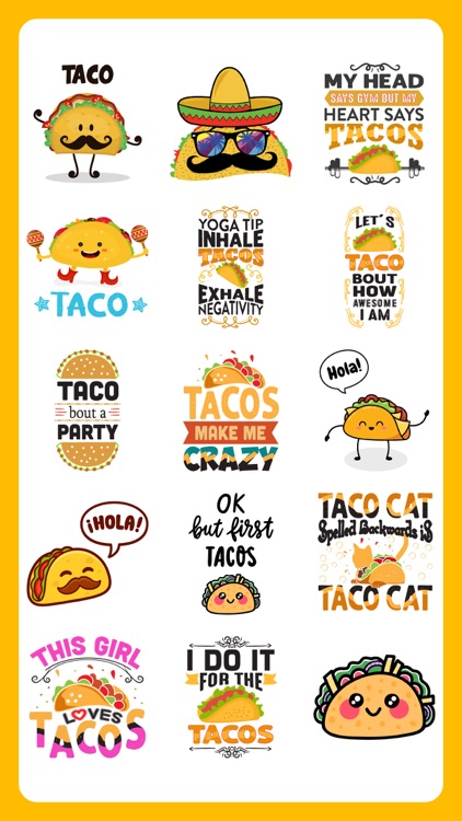 Funny Tacos Emojis & Emotes