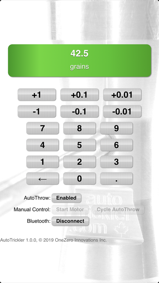 AutoTrickler (iOS) By: Adam MacDonald AutoTrickler (iOS) By: Adam MacDonald