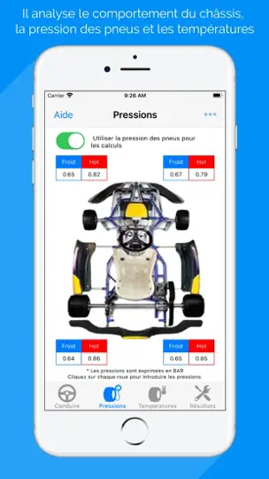 Capture d'écran de Ajustement Du Châssis Du Kart sur iPhone 1