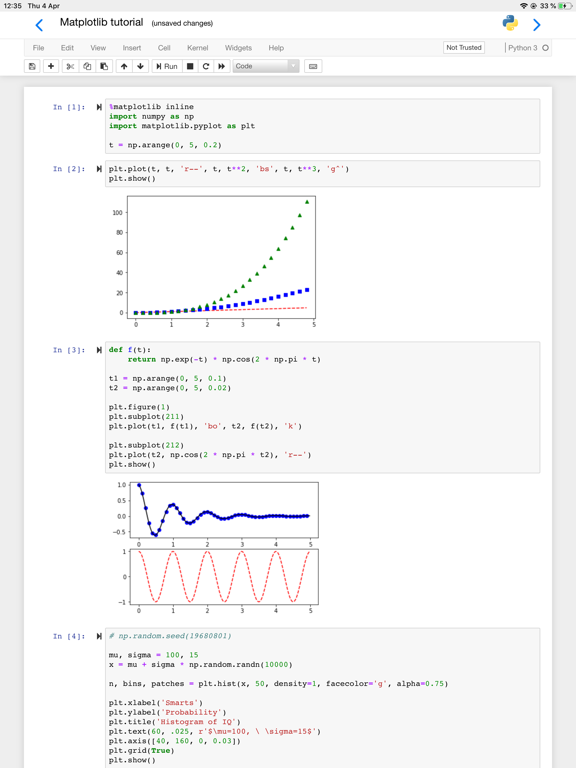 Carnets - Jupyter iPad screenshot 4 - Developer Tools app