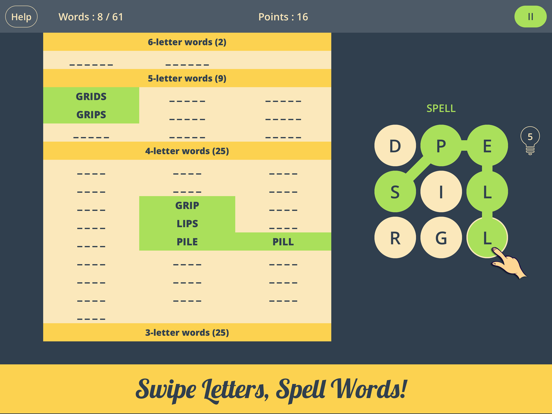 Screenshot #4 pour Spell Grid 2 : Jumble Letters