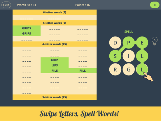 Spell Grid 2 : Jumble Lettersのおすすめ画像1