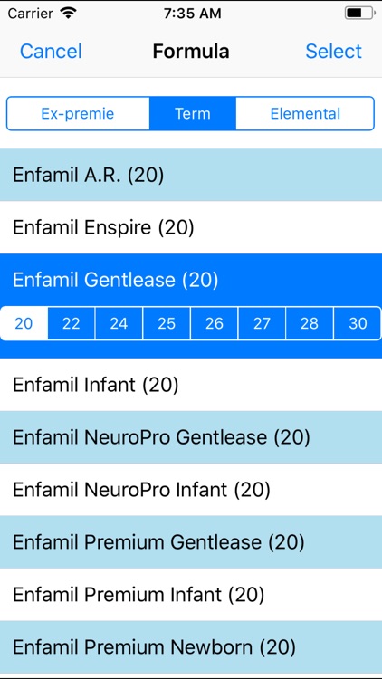 Infant Nutrition Calculator