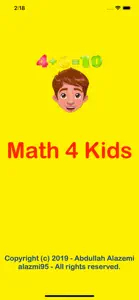 Math-4-Kids screenshot #1 for iPhone