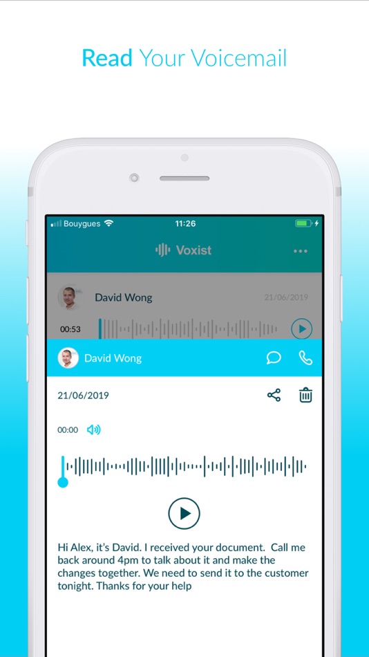 #3. Voxist: Visual Voicemail (iOS) 由: VOXIST