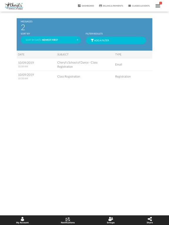 Cheryl's School of Dance iPad screenshot 5 - Sports app