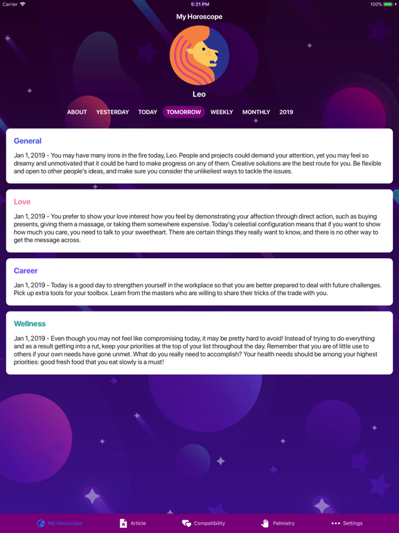 Screenshot #5 pour Horoscope 2020!