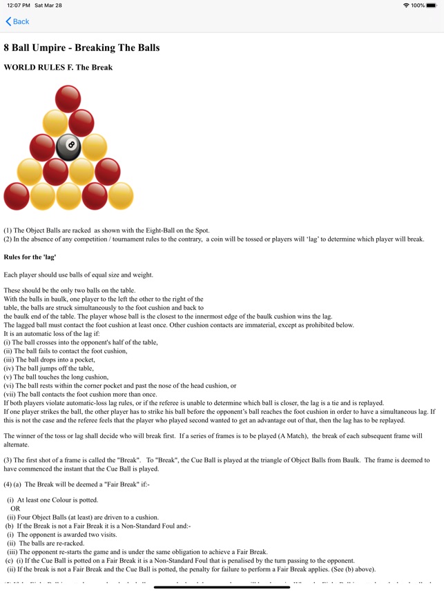 English worksheets: Eight Ball Rules