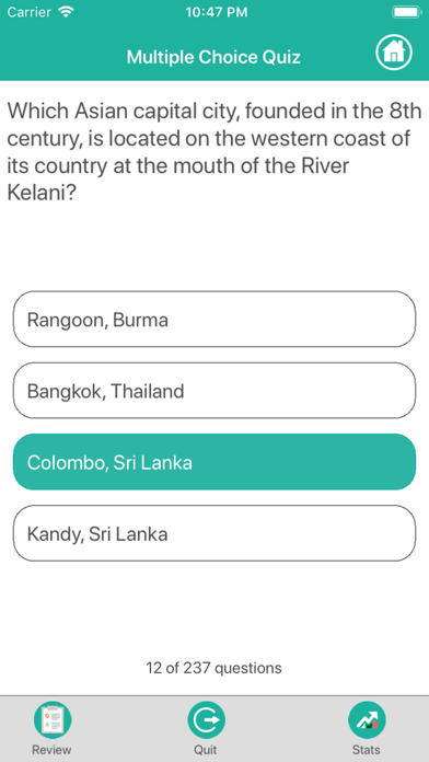 Screenshot #2 pour World Geography : Capitals