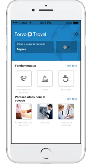 Capture d'écran de Forvo Travel sur iPhone 2