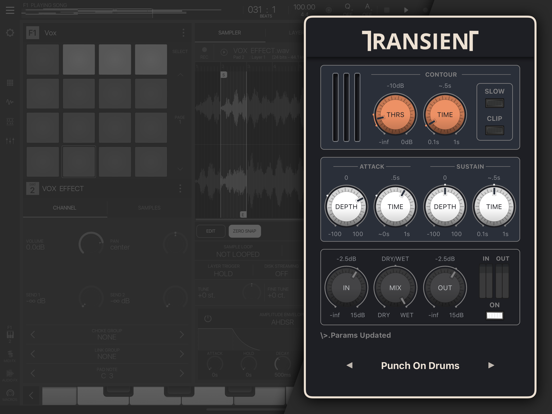FAC Transient iPad screenshot 6 - Music app