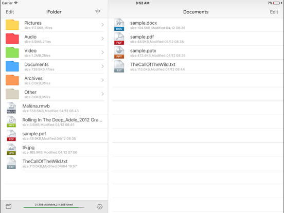 Screenshot #4 pour iFolder-File organizer