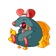 Cheese Rat app icon - Stickers app for iPhone