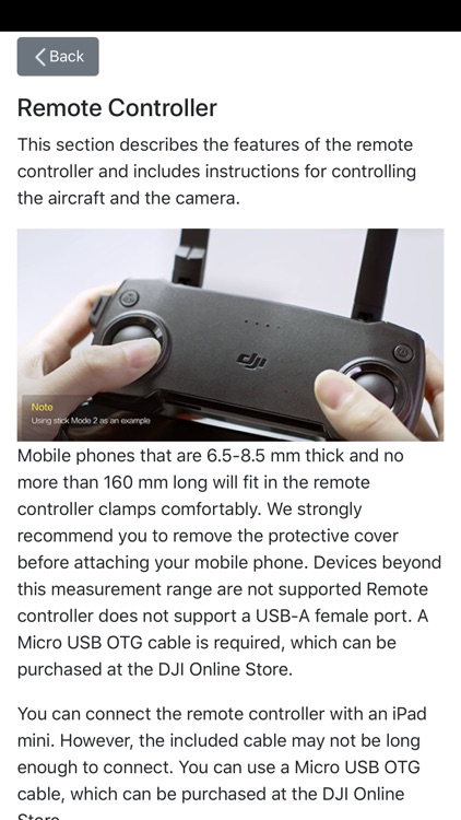 User guide for Mavic Mini