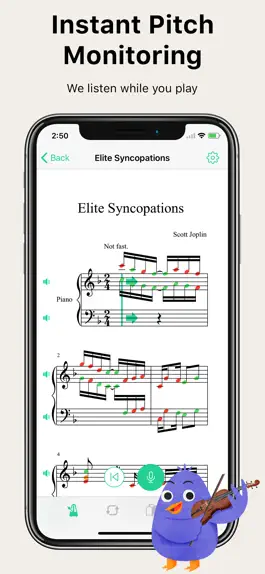 Game screenshot PracticeBird: Play Sheet Music mod apk