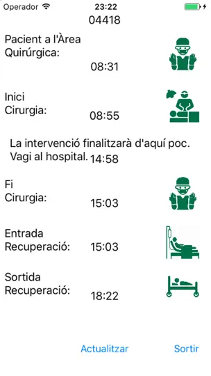 Captura de pantalla de Familiars Clínic en iPhone 2