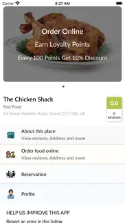 the chicken shack iphone screenshot 1